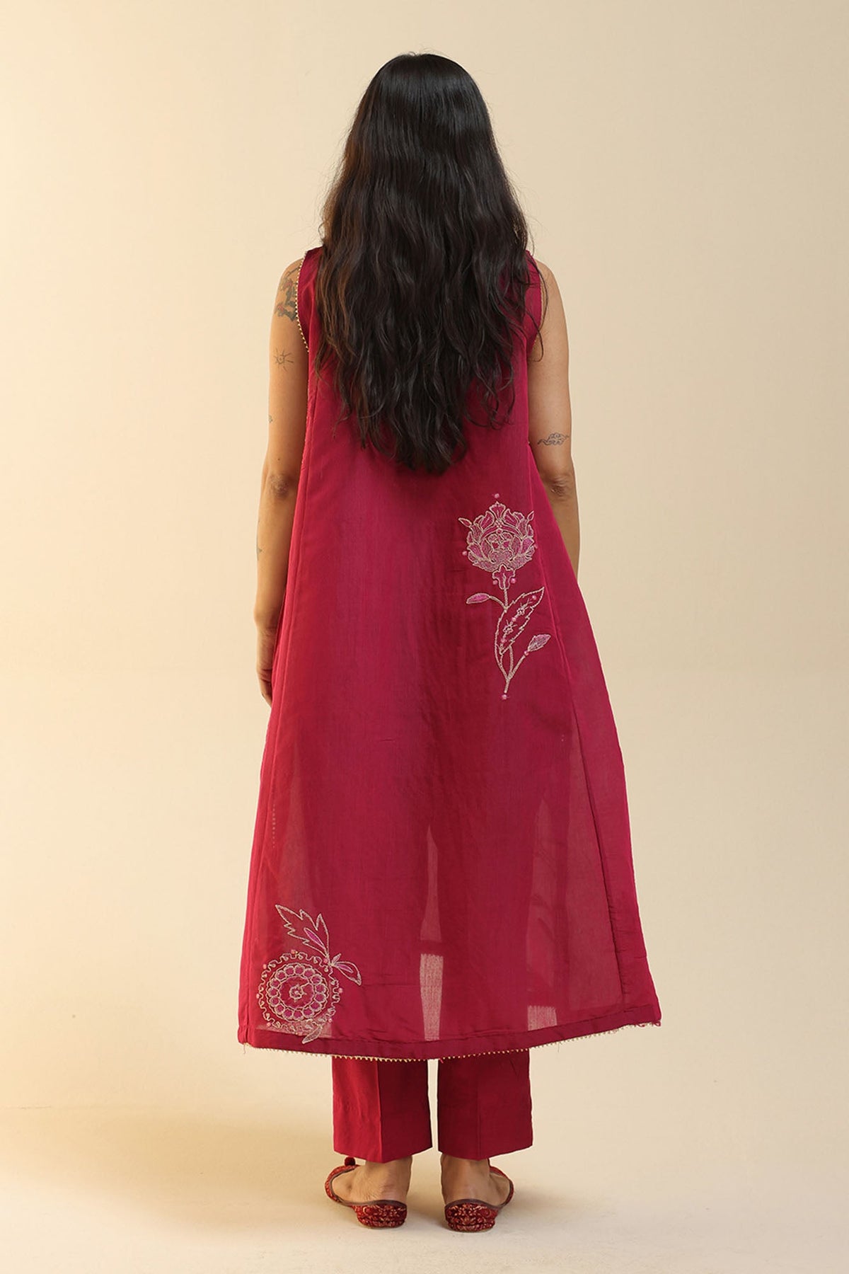 Rose Embroidered Suit