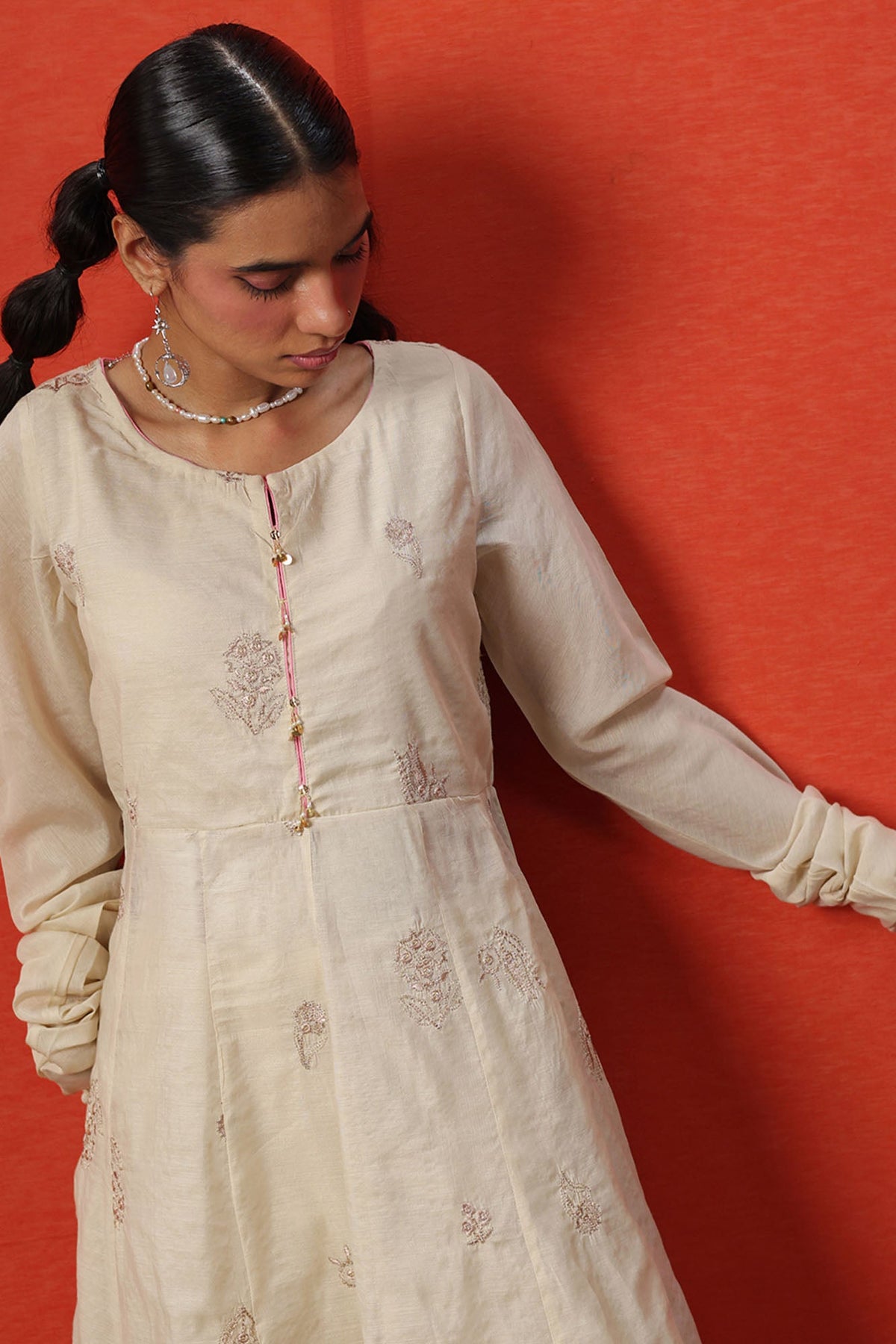 Embroidered Flared Set