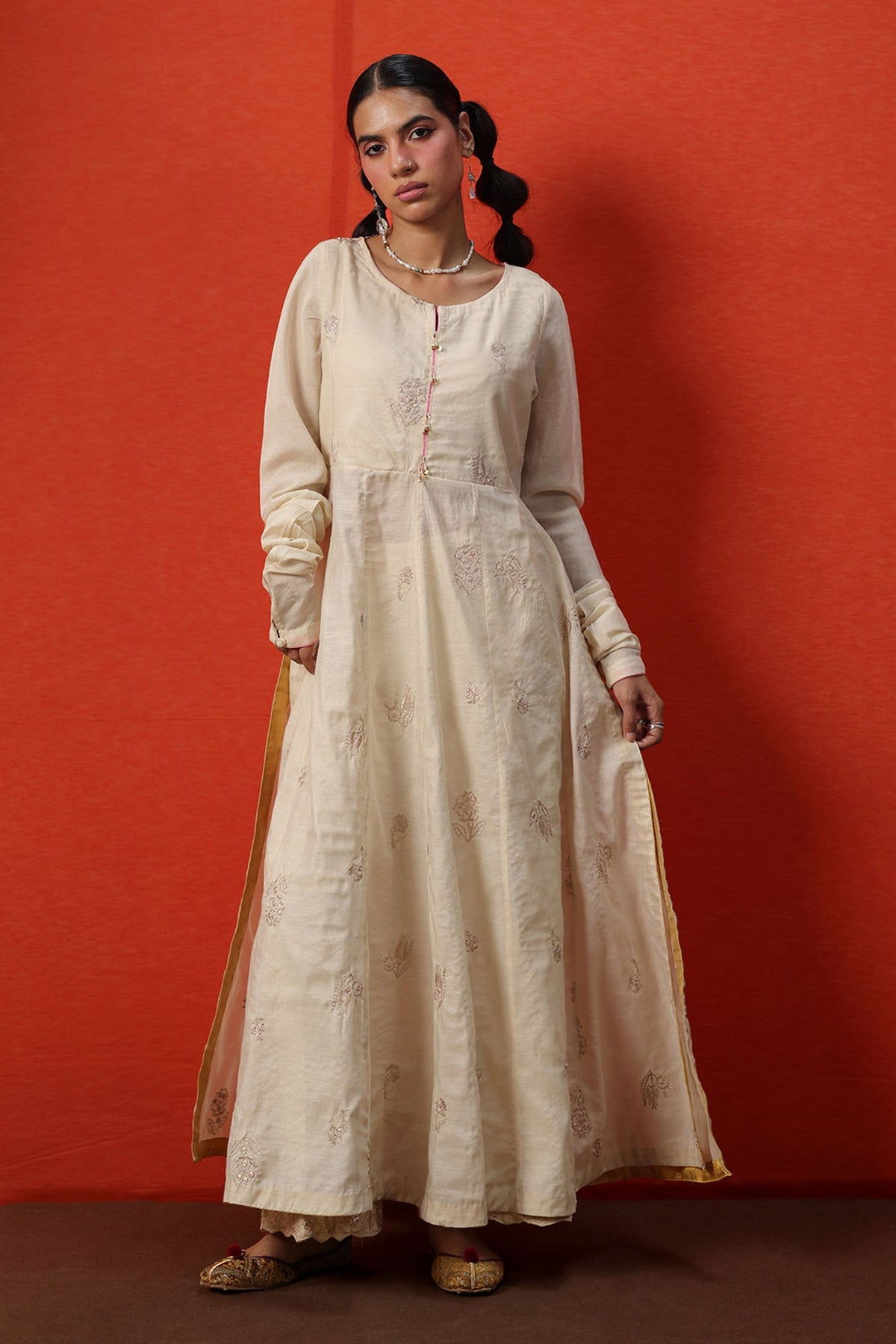 Embroidered Flared Set