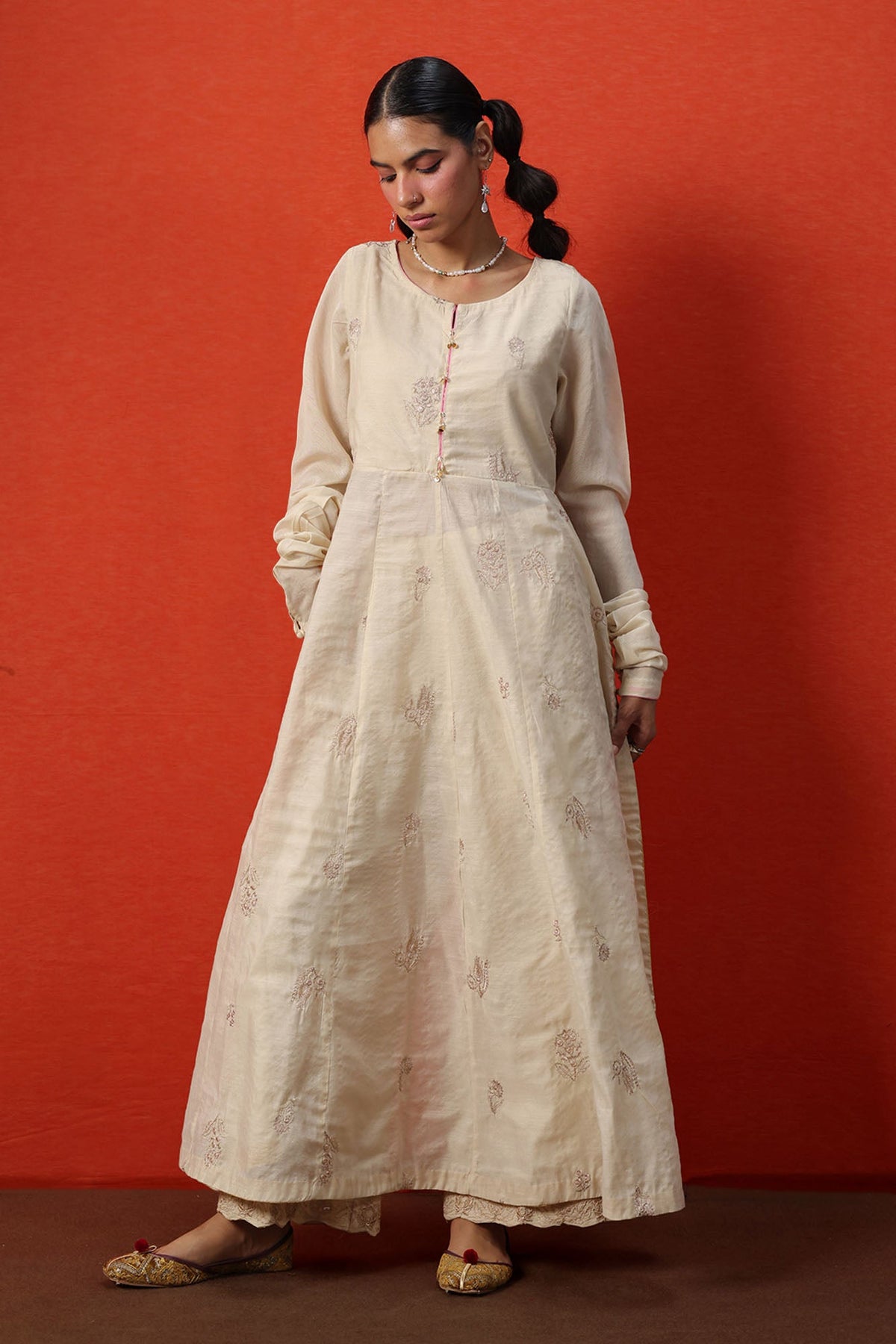 Embroidered Flared Set