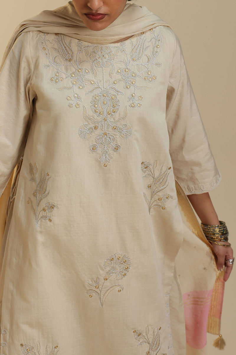 Embroidered Layered Dress