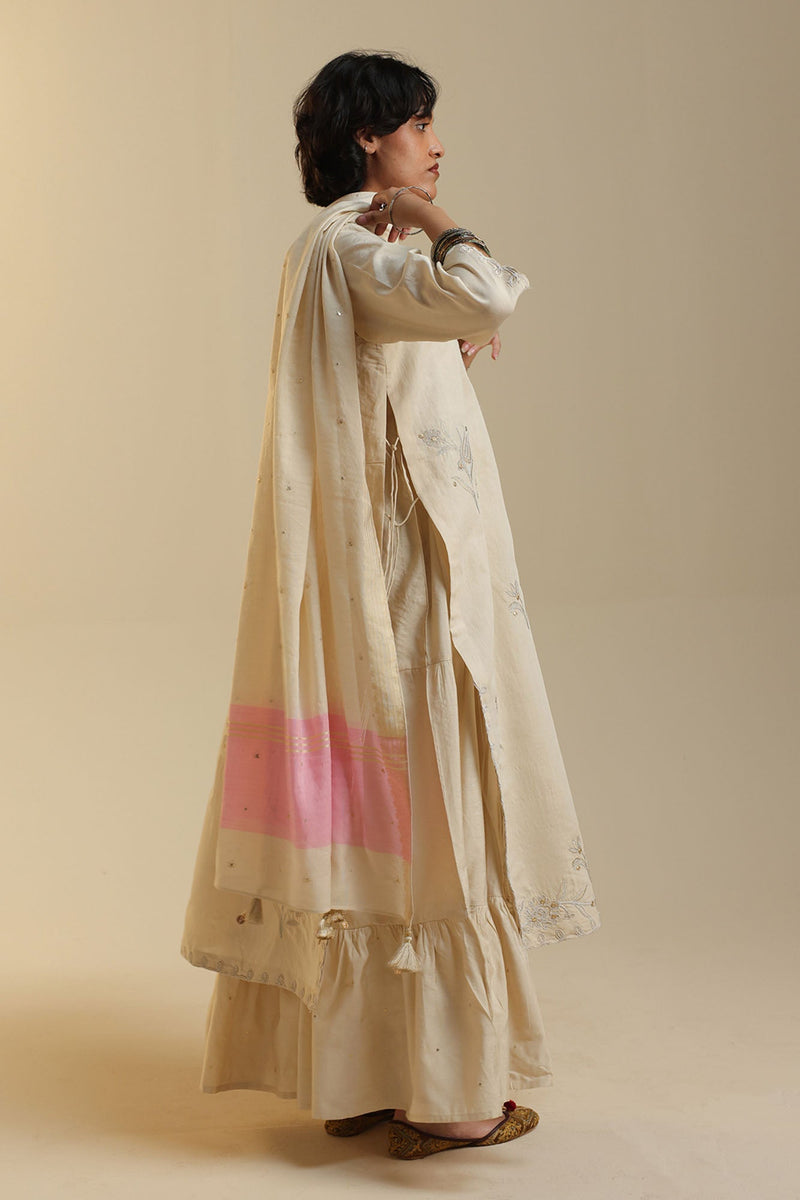 Embroidered Layered Dress