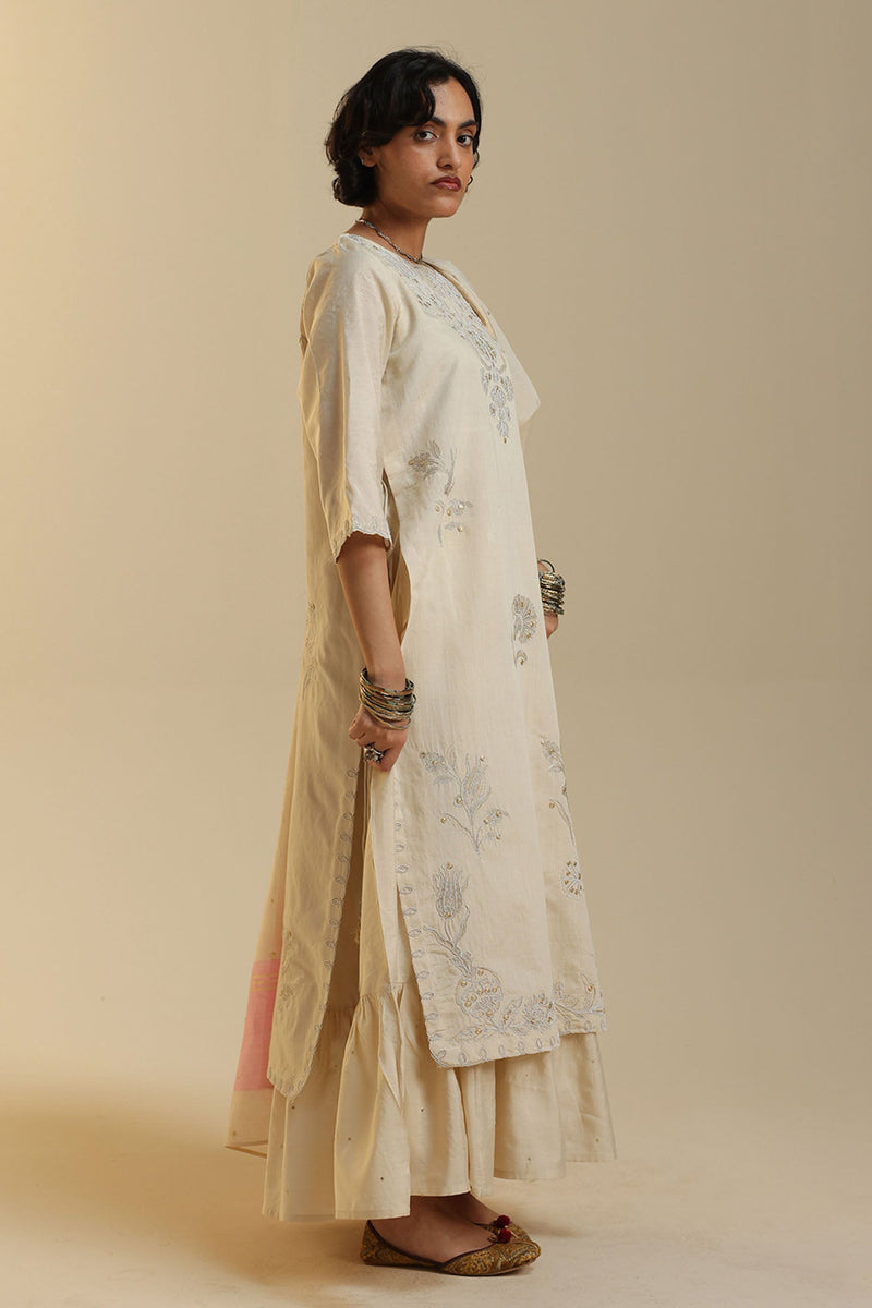 Embroidered Layered Dress