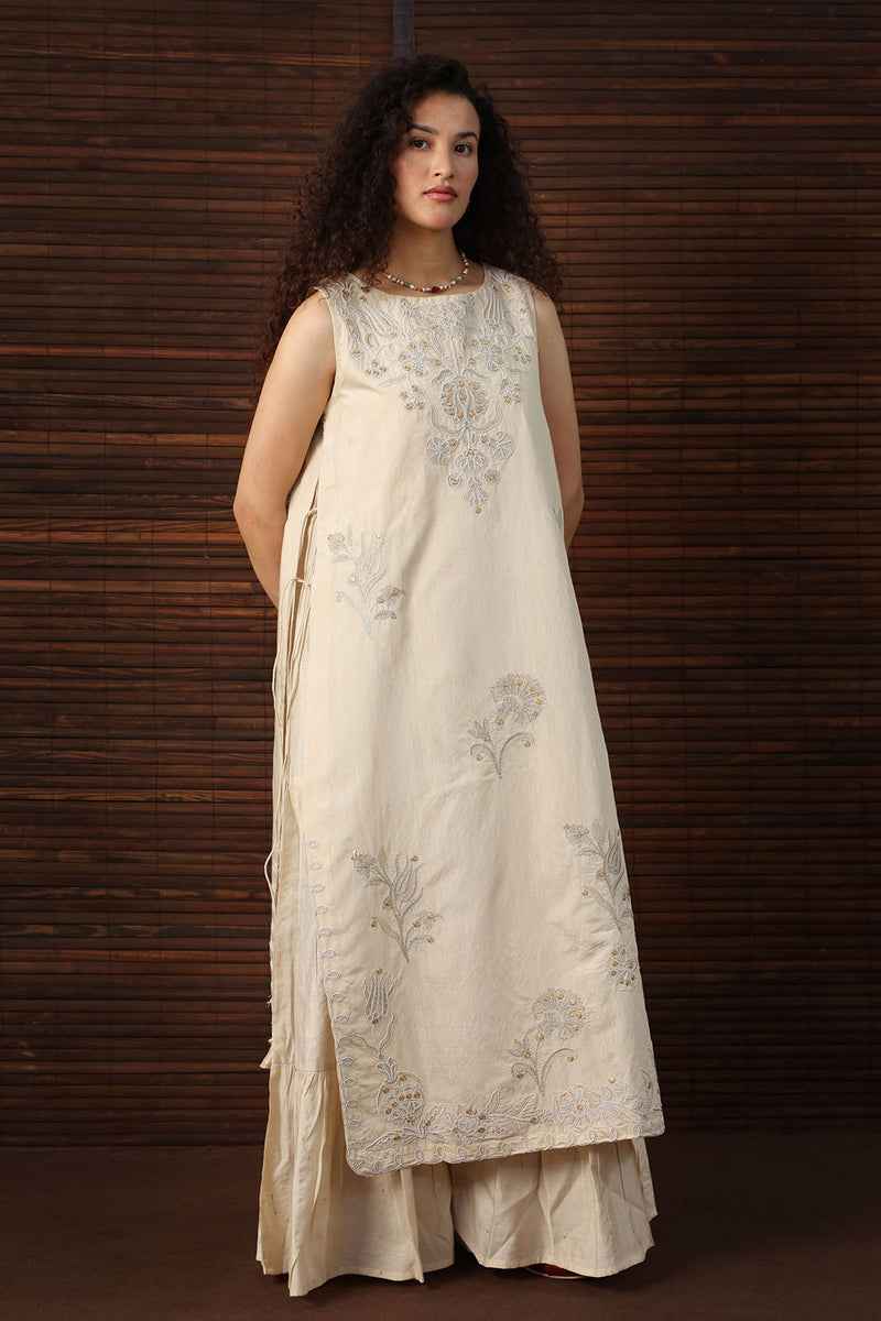 Opaline Embroidered Layered Dress