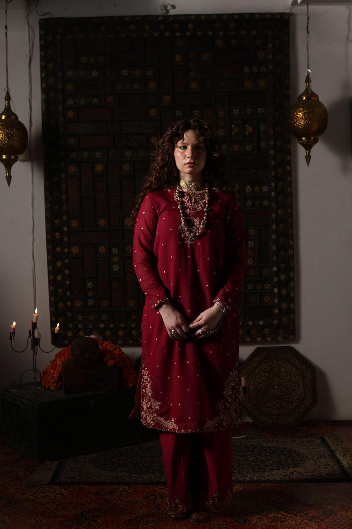 Zareen Embroidered Set