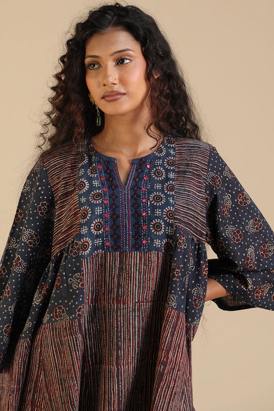 Handcrafted Ajrak Peplum