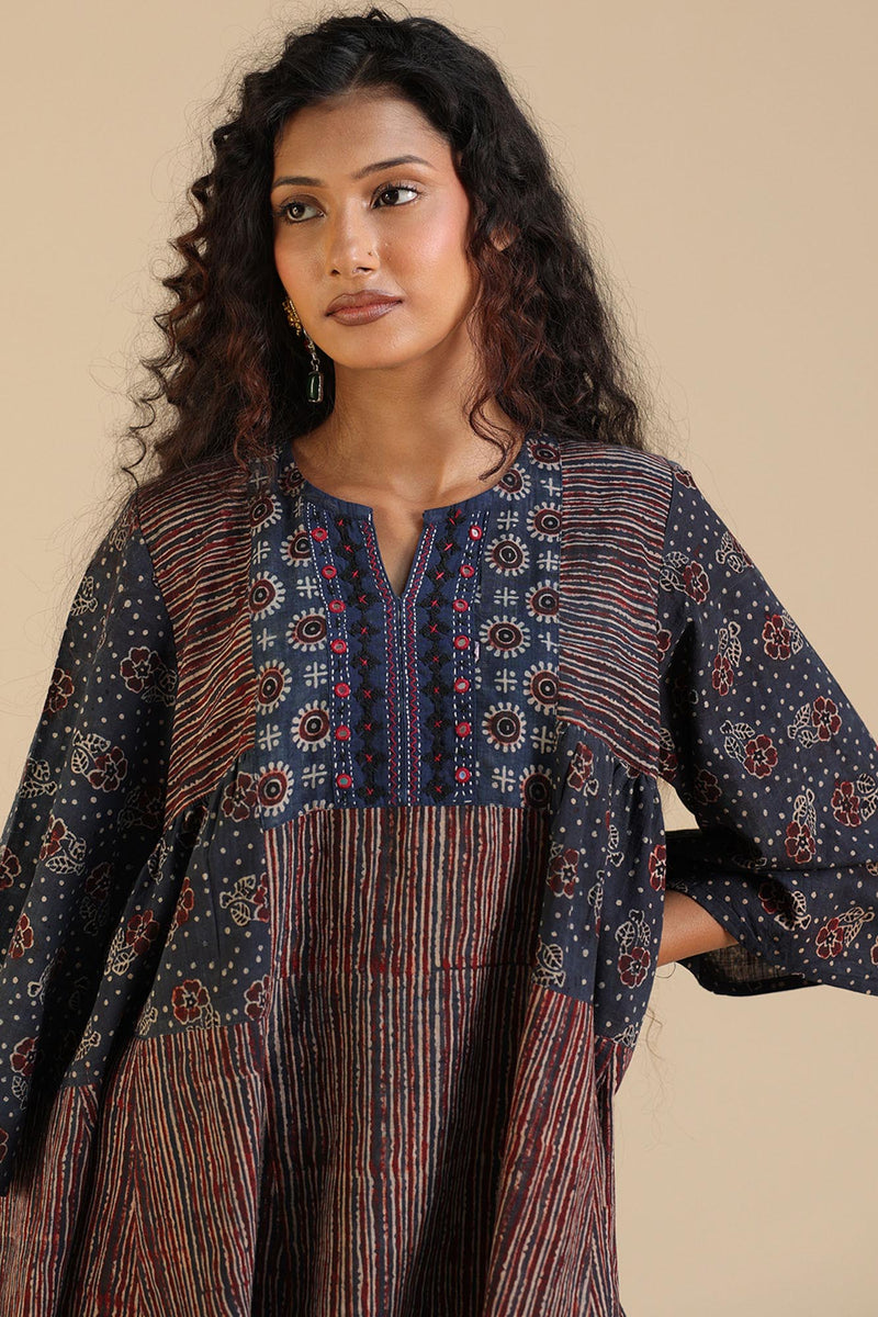 Handcrafted Ajrak Peplum