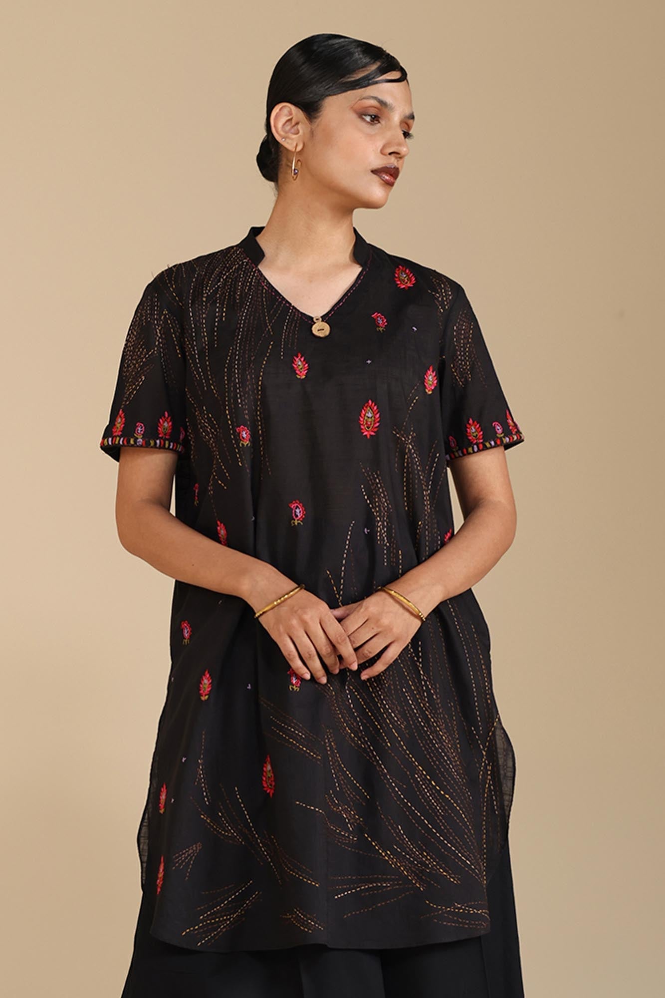 Hand Embroidered Stitch Shirt