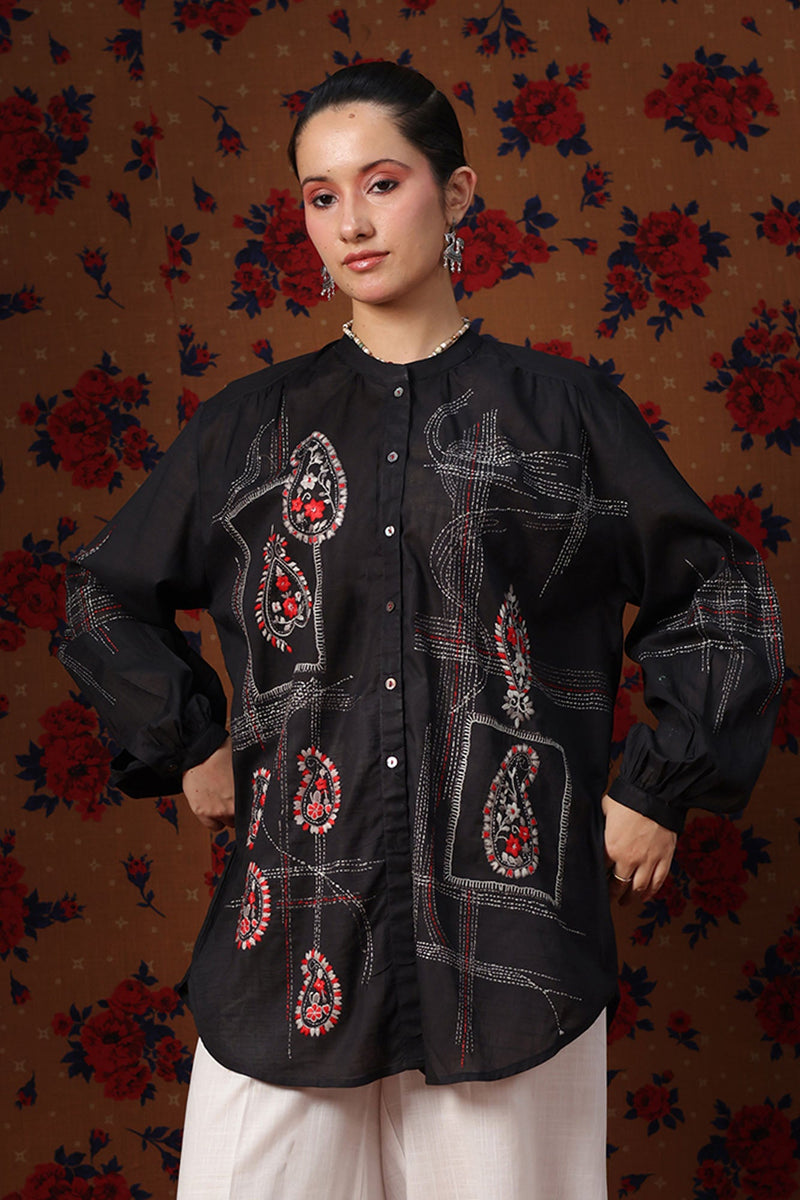 Han Crafted Button-Down Top