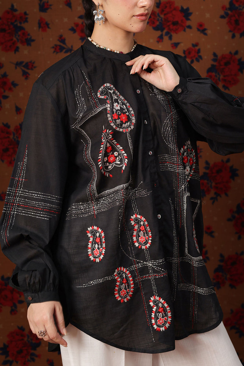 Han Crafted Button-Down Top