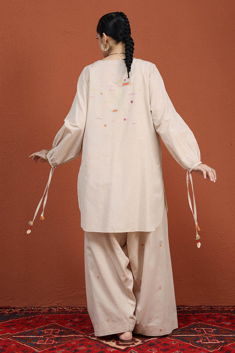 Hand-Embroidered Farshi Set