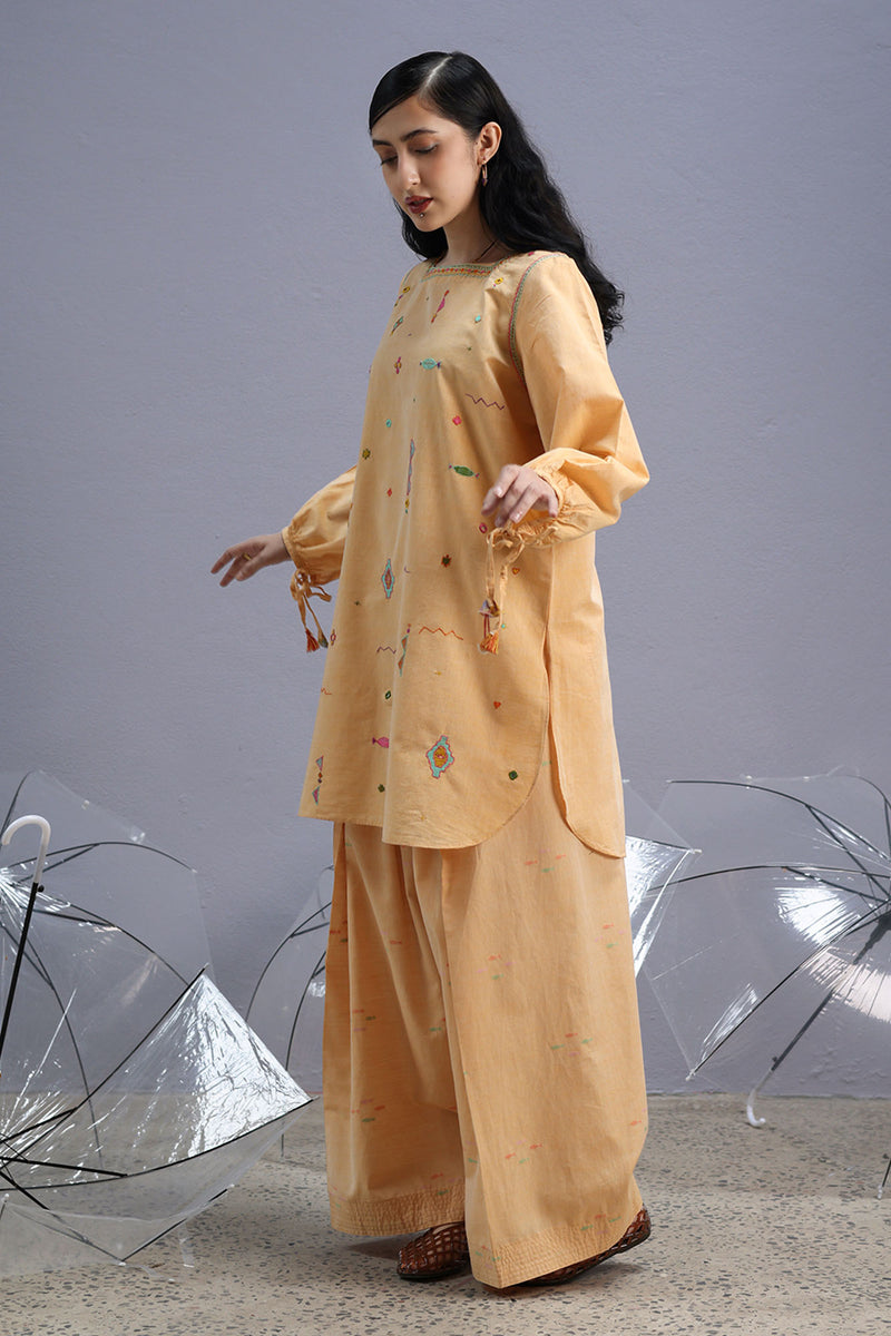 Hand-Embroidered Farshi Set