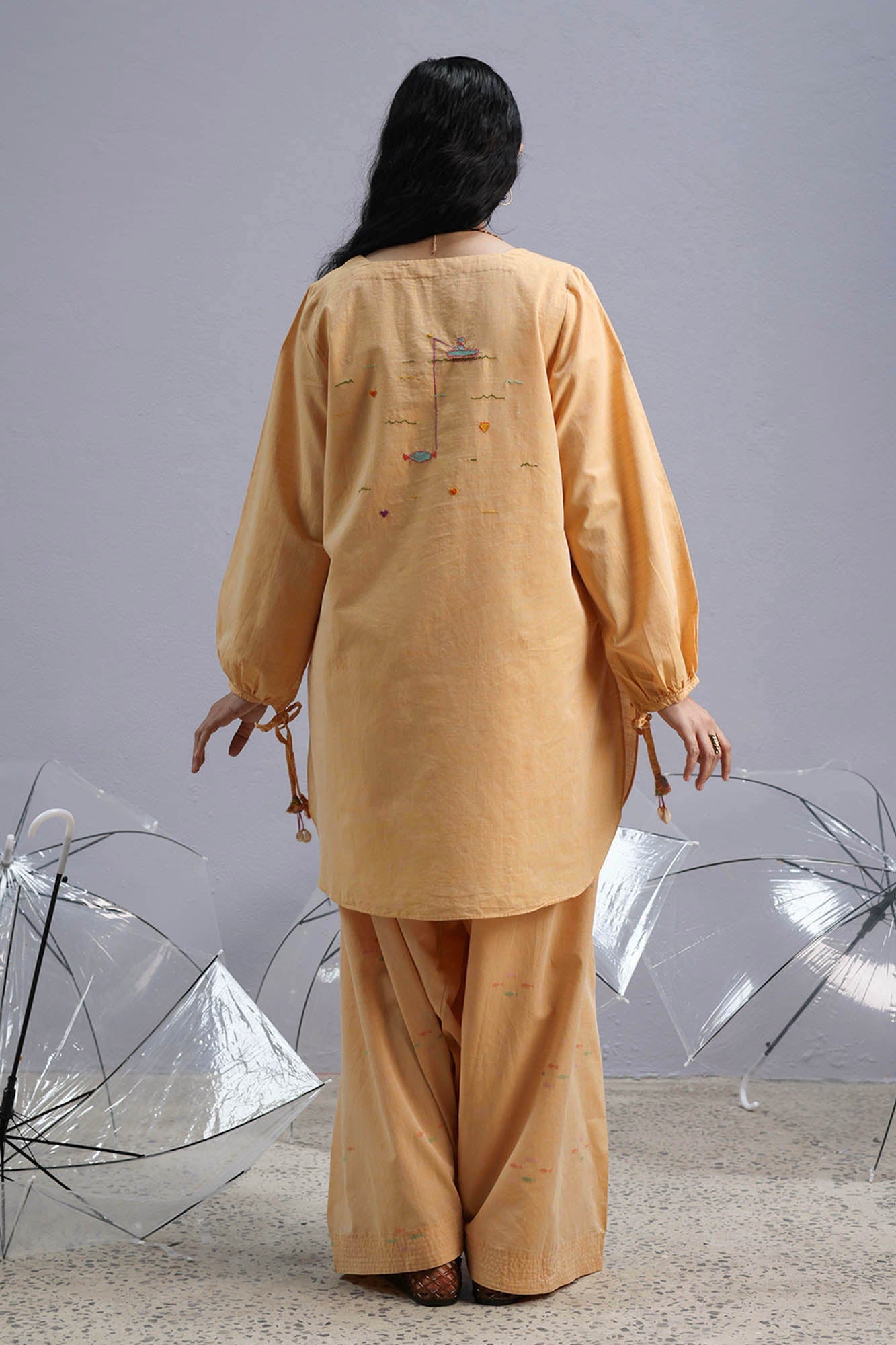 Hand-Embroidered Farshi Set