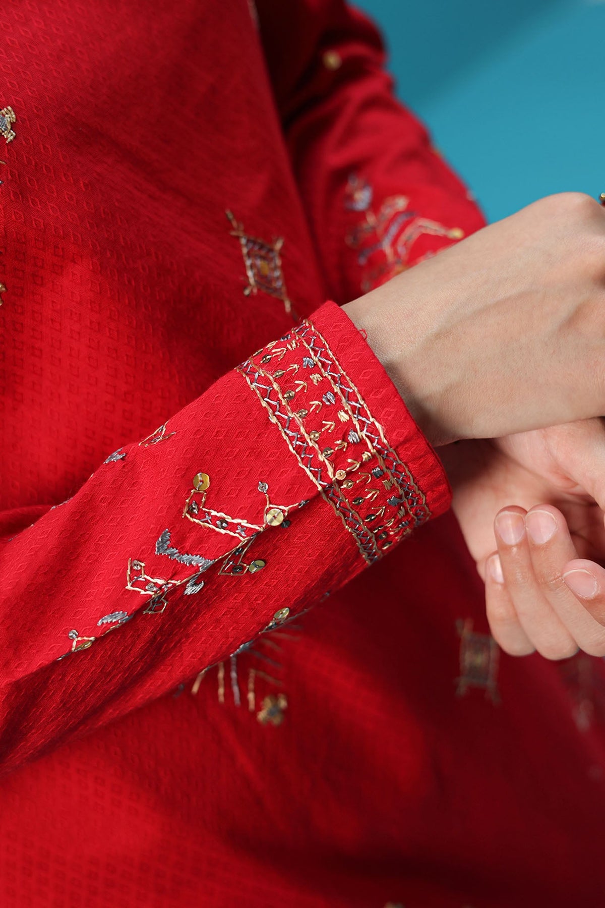 Sequin Embroidered Set