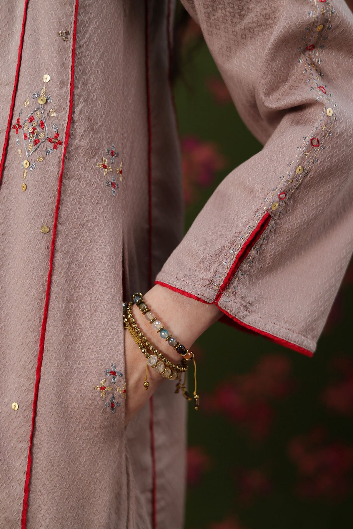 Embroidered Sequin Story Set