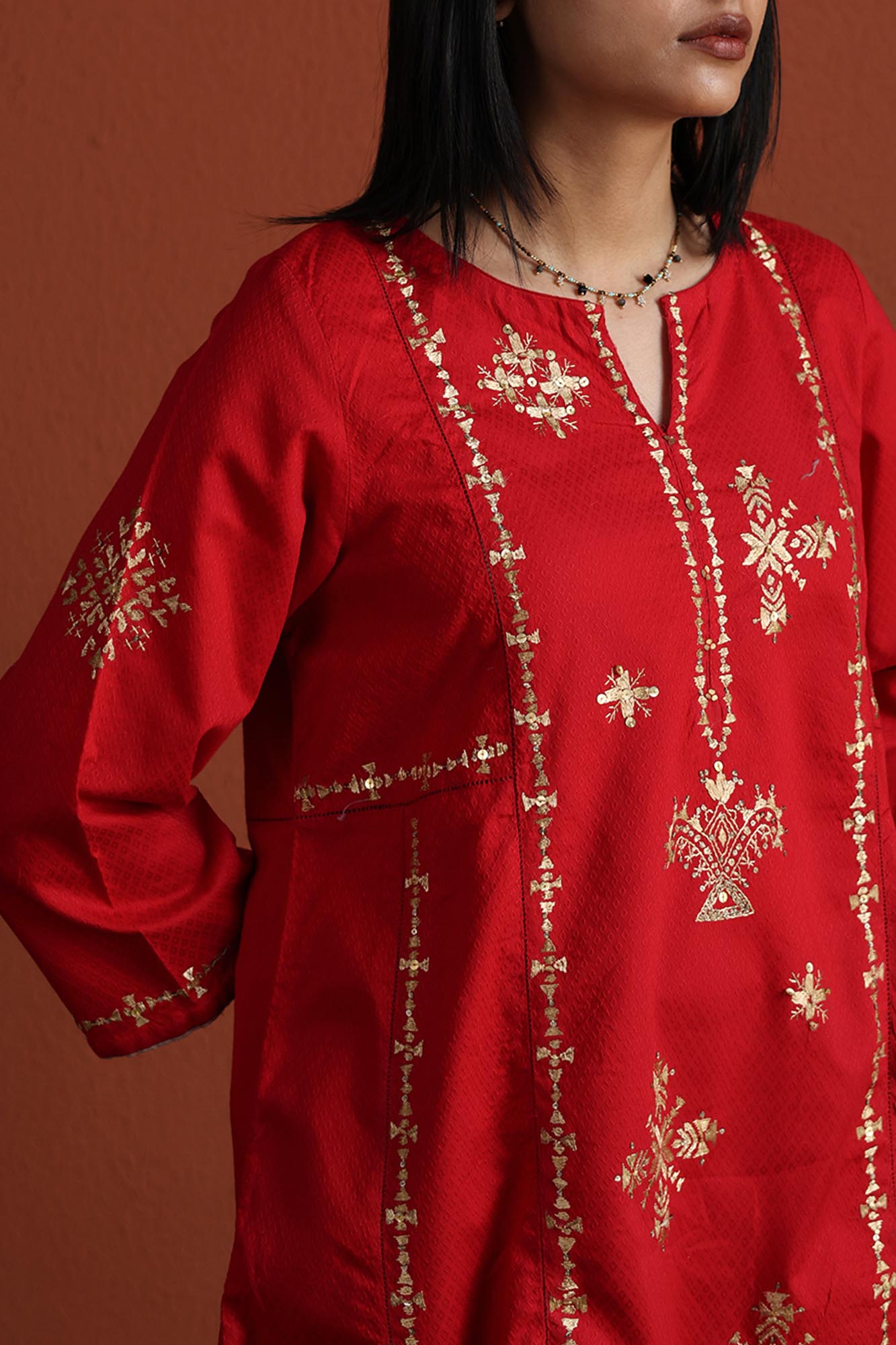 Embroidered Shimmer Set