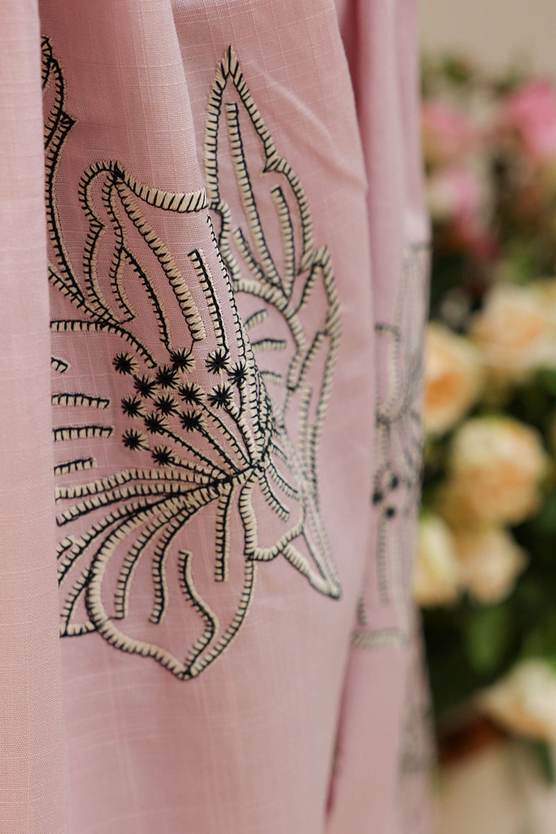 Embroidered Bloom Line Farshi Set