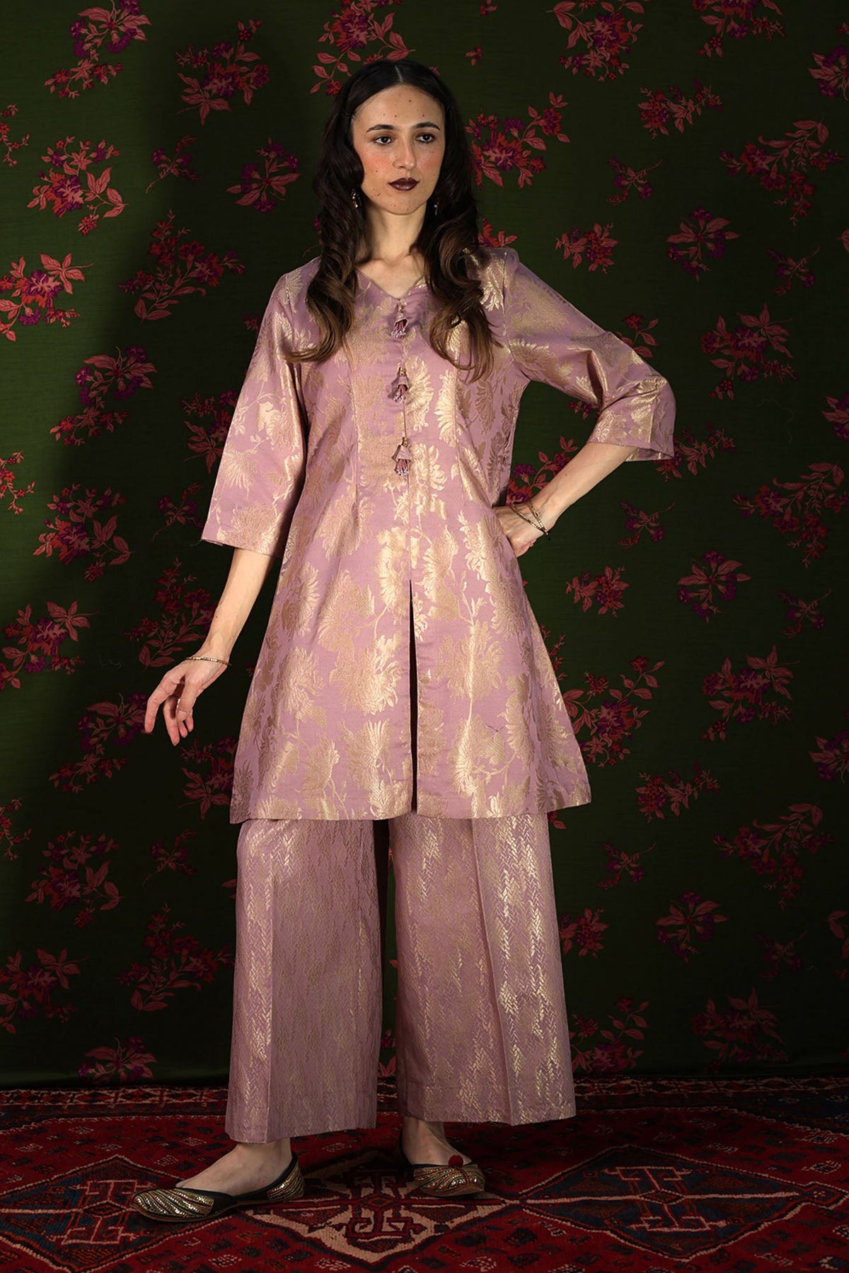 Golden Weave Co-Ord Set