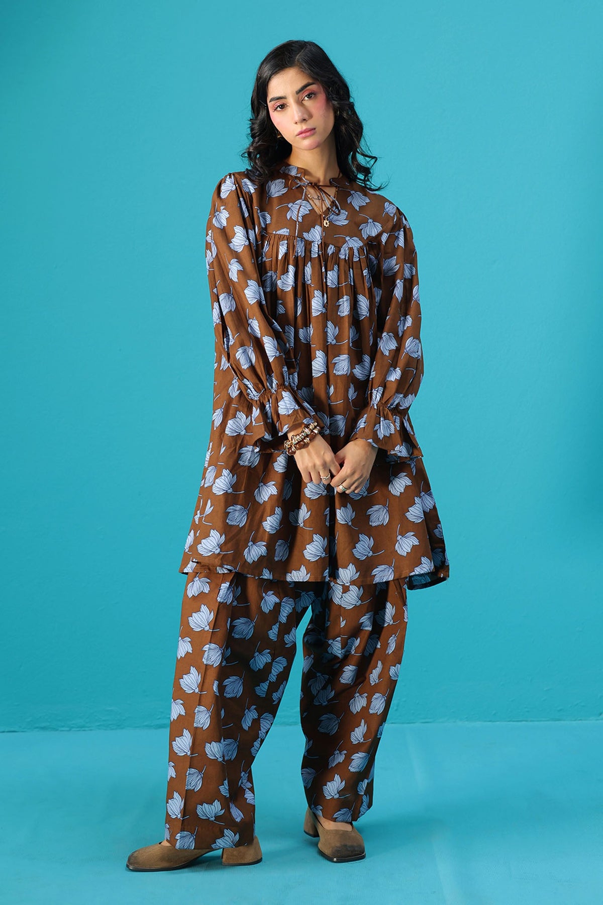 Printed Petal Club Co-Ord Set