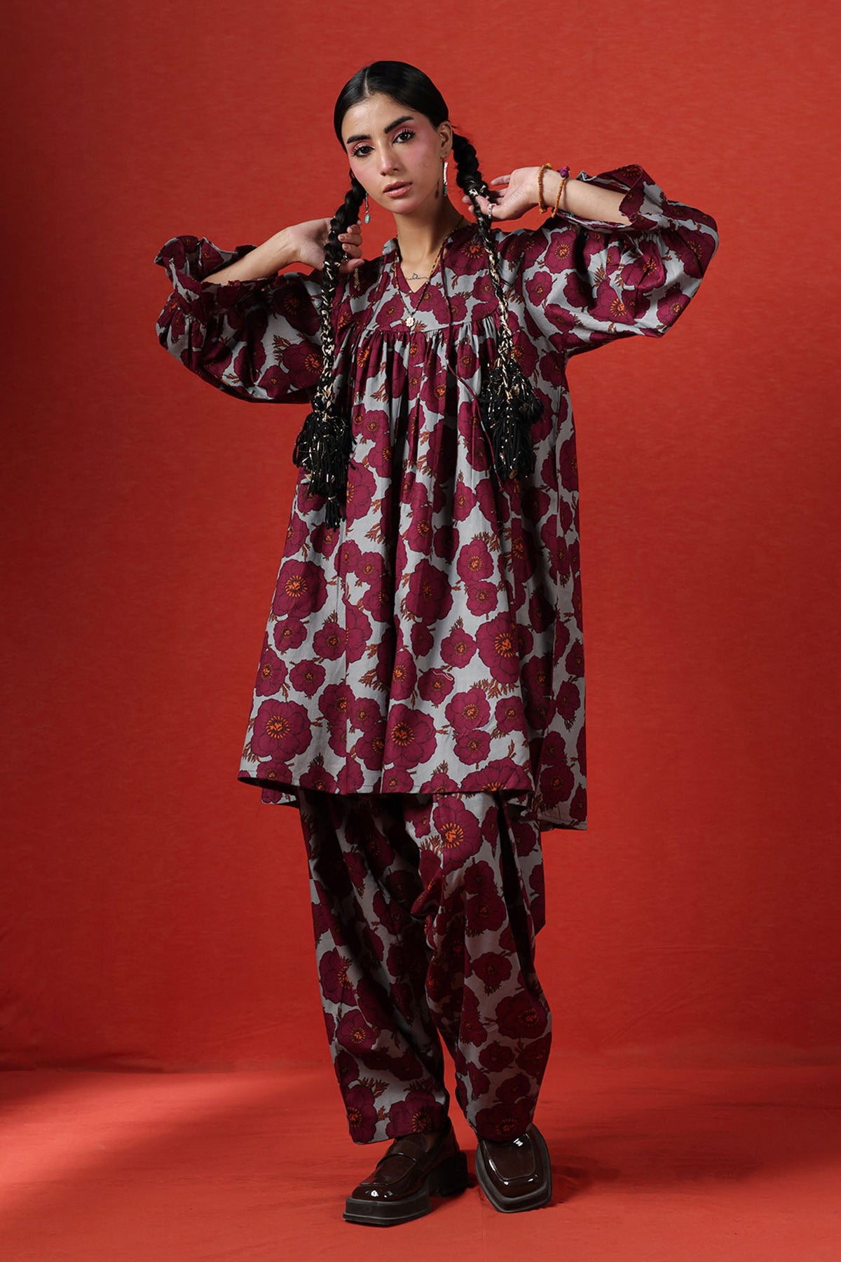 Printed Petal Club Co-Ord Set