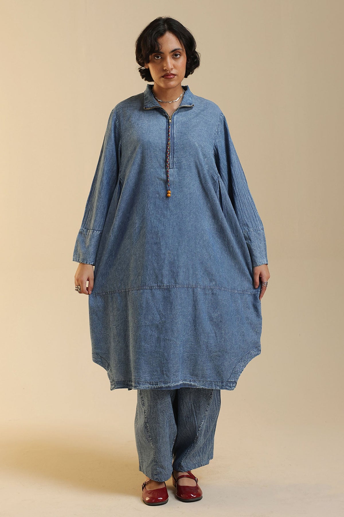 Denim Fusion Co-Ord Set