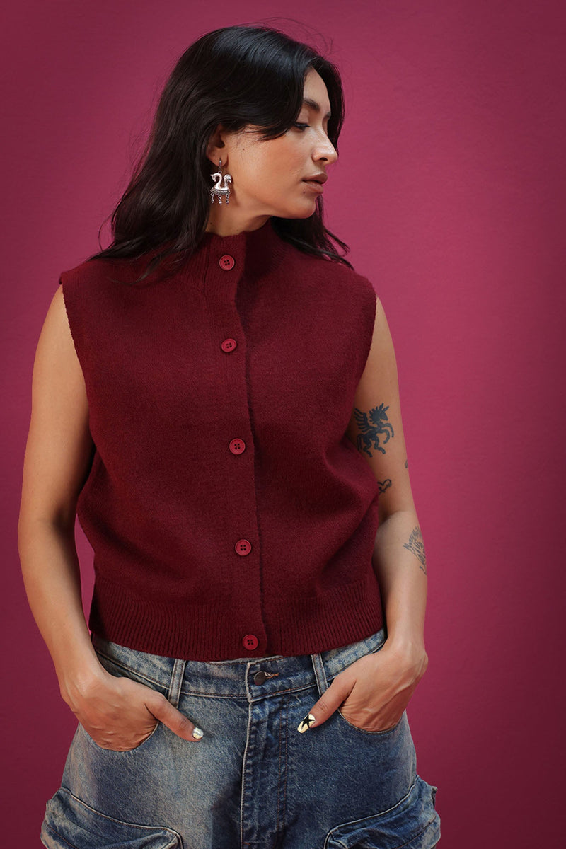 Classic Knit Vest Sweater