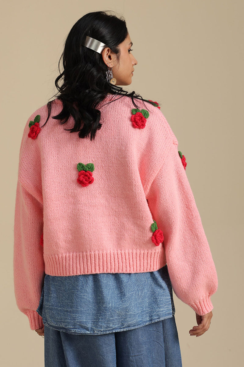 Rosebud Knit Cardigan