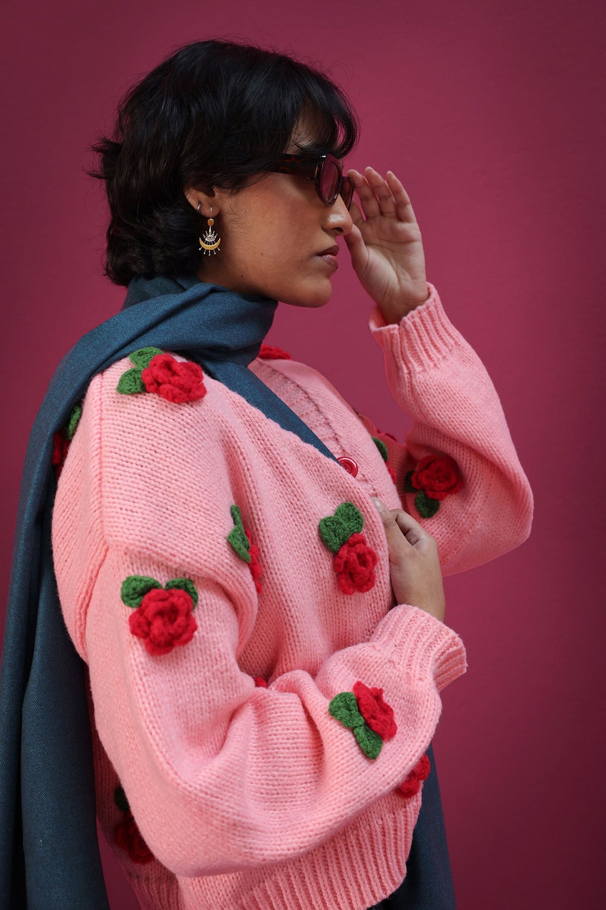 Rosebud Knit Cardigan