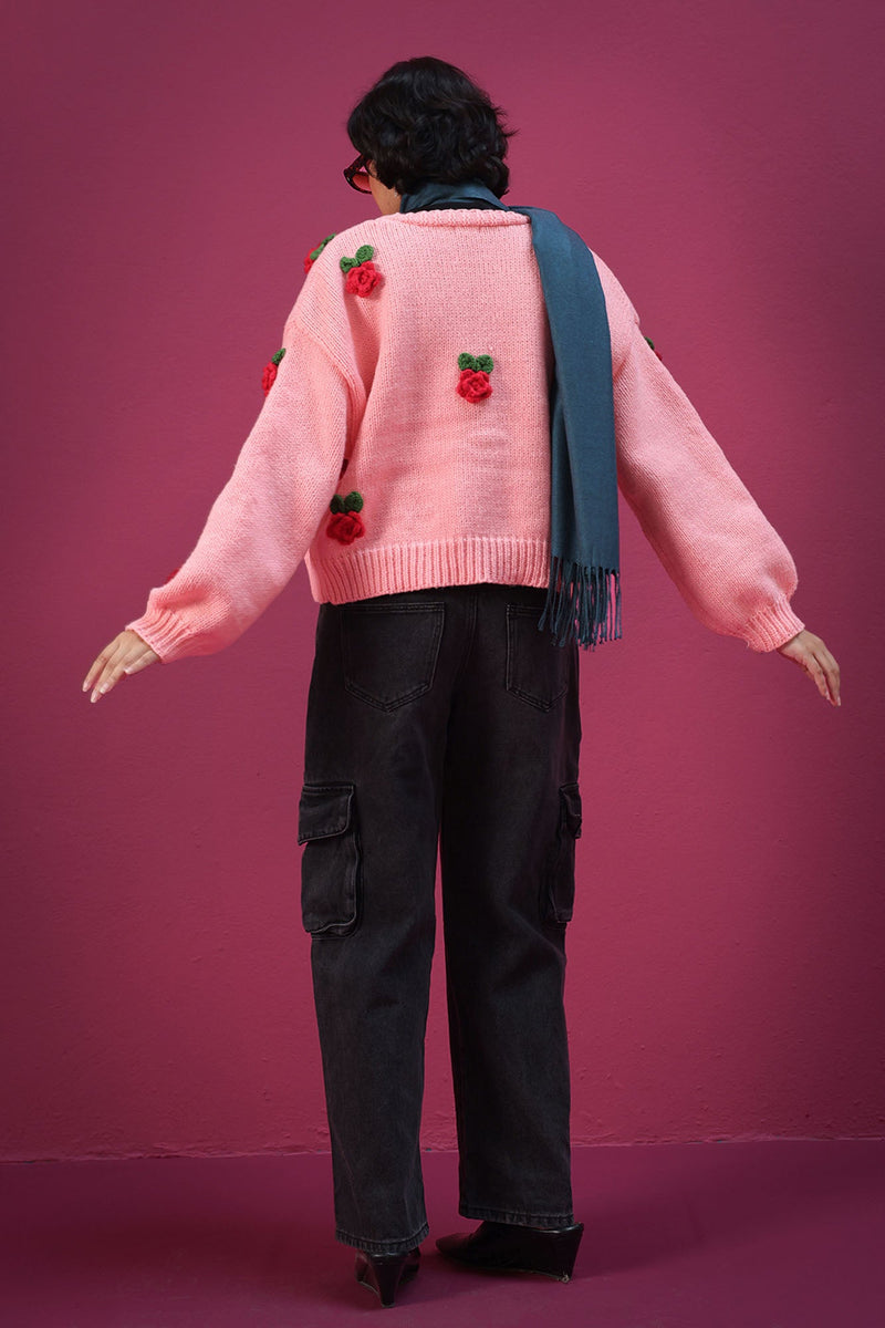 Rosebud Knit Cardigan