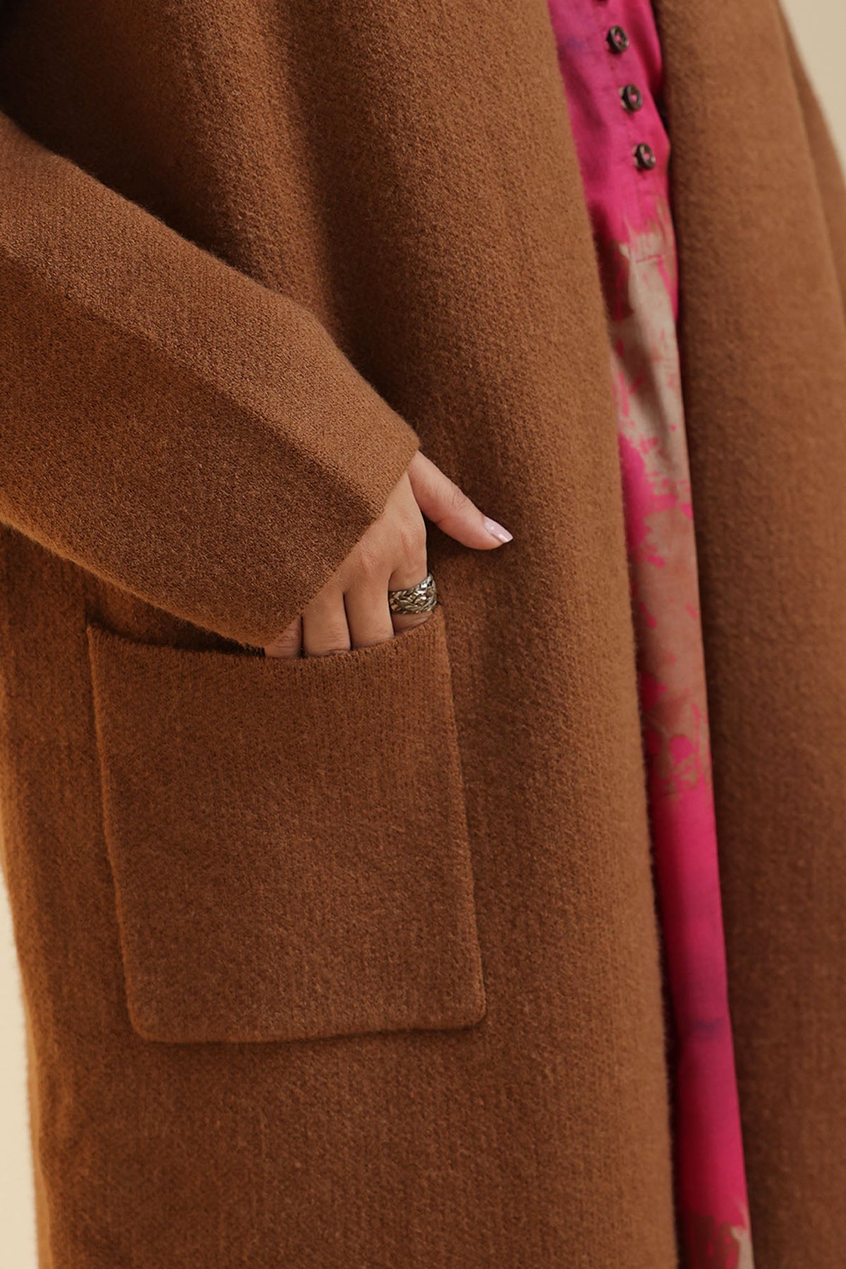 Open-Front Long Coat