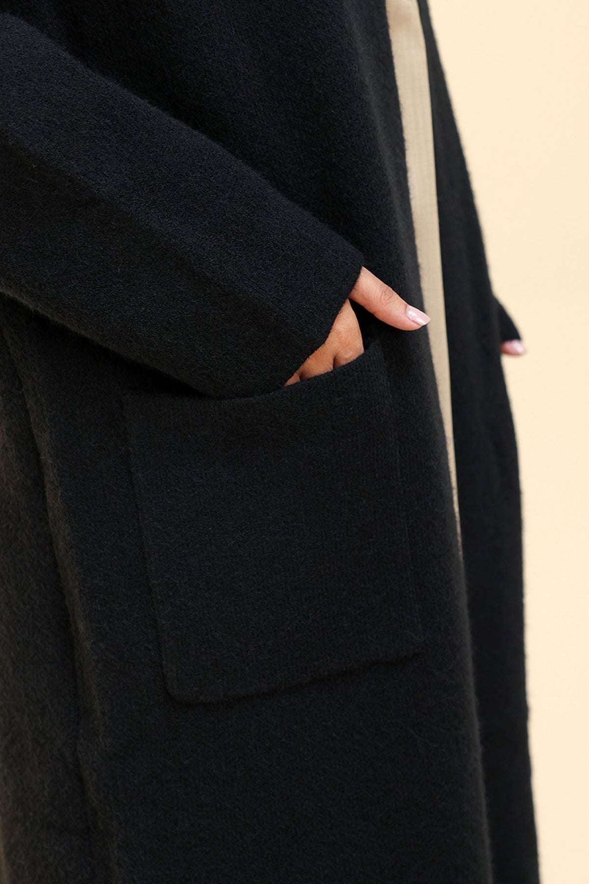 Open-Front Long Coat