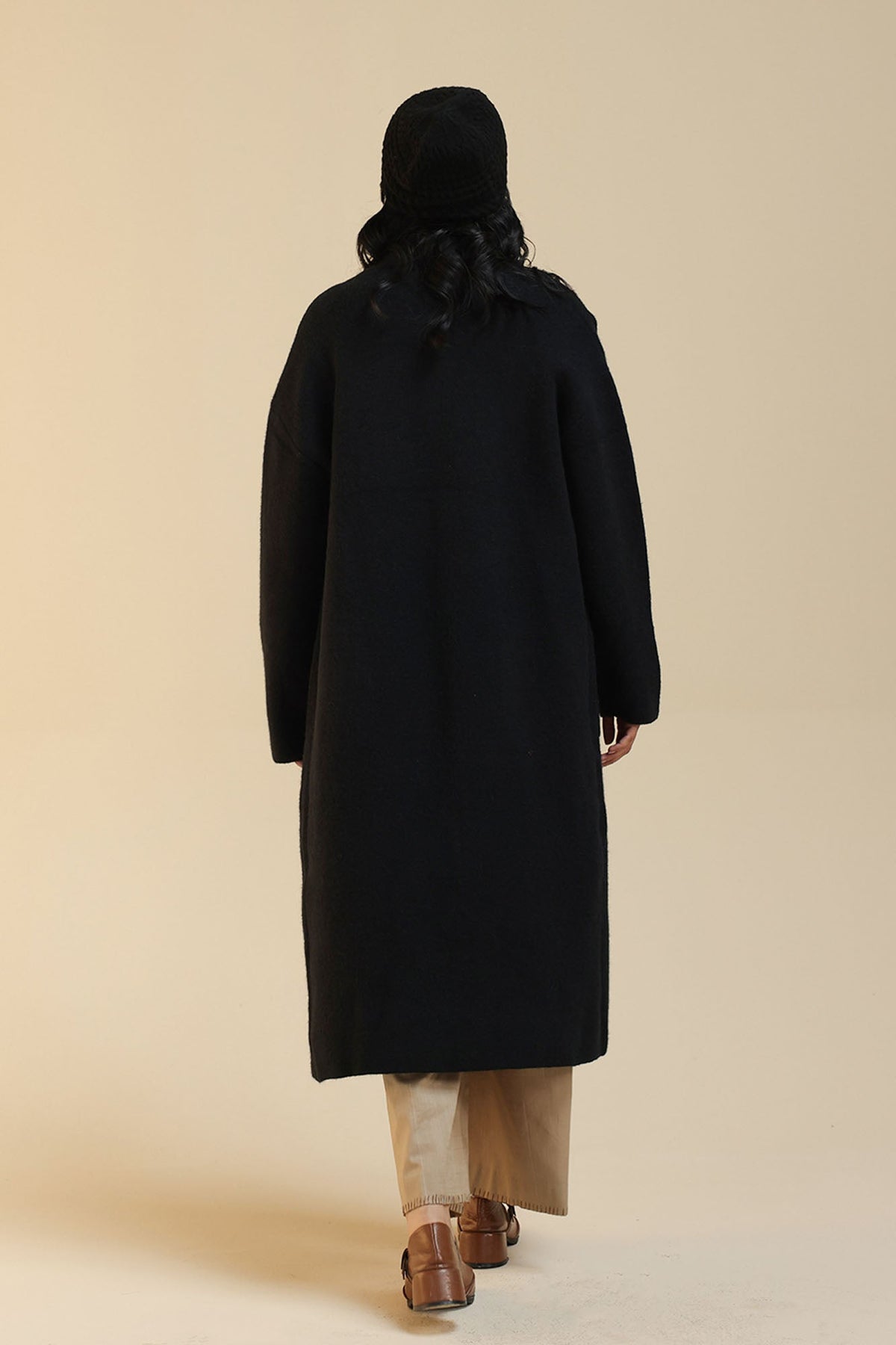 Open-Front Long Coat