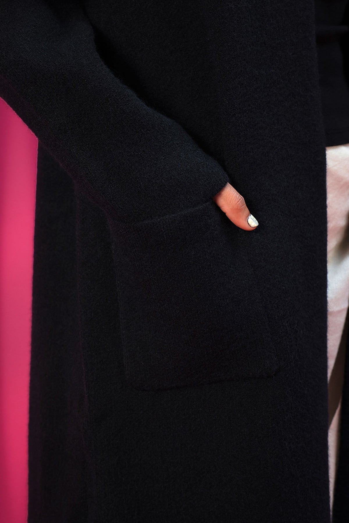 Open-Front Long Coat