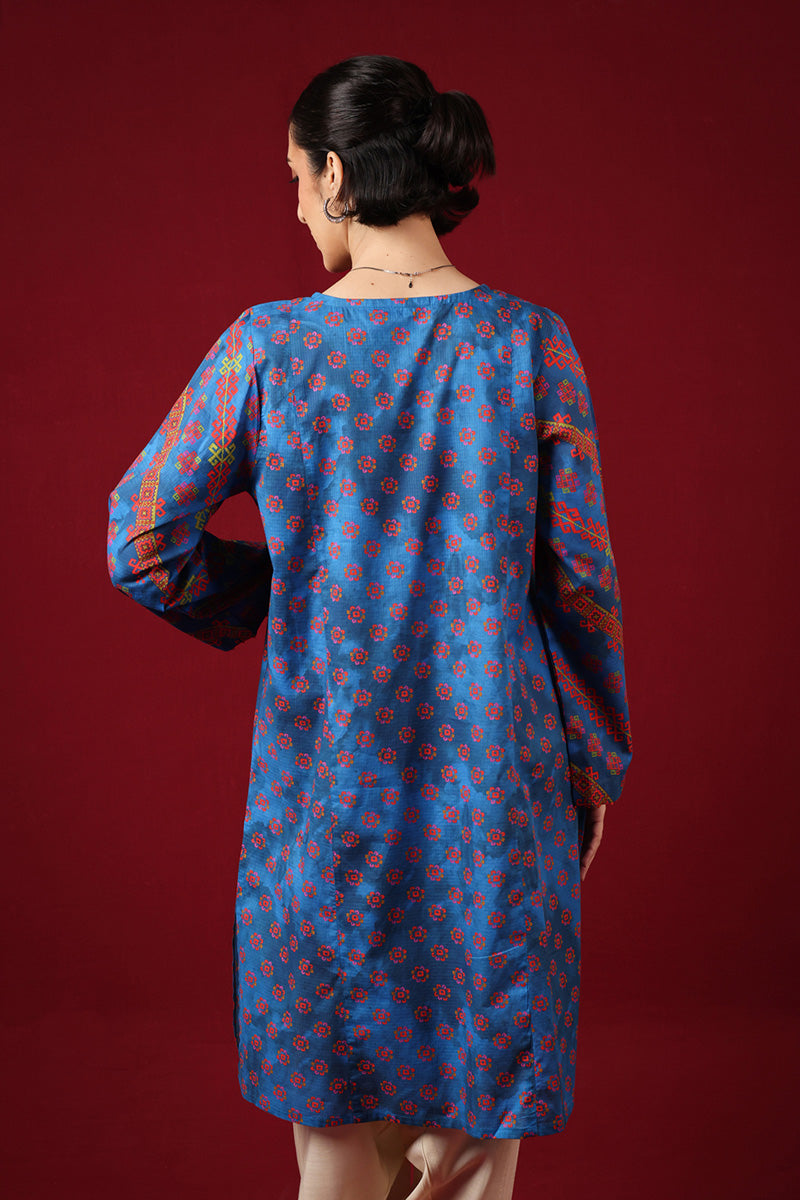 Tasseled Jigsaw Kurti